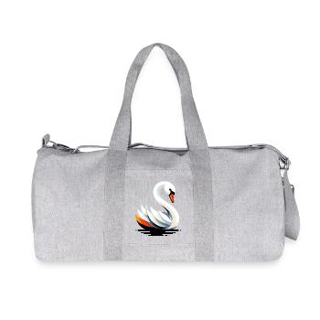 Swan - Recycled Canvas Sports Bag by Stanley/Stella - heather grey - Front