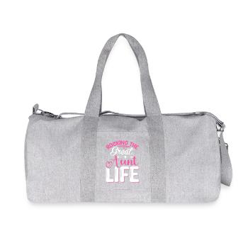 Rocking The Great Aunt Life Gifts Toddlers Boys - Recycelte Canvas-Sporttasche von Stanley/Stella - Grau meliert - Vorne