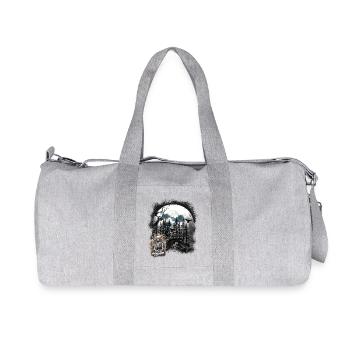 Halloween Skeleton Forest Ghost Ghost Ghost - Recycled Canvas Sports Bag by Stanley/Stella - heather grey - Front