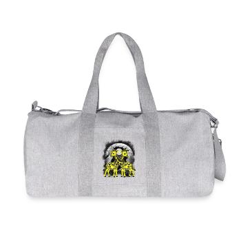 mystisch Giraffe Giraffen Kind Kinder Baby - Recycelte Canvas-Sporttasche von Stanley/Stella - Grau meliert - Vorne
