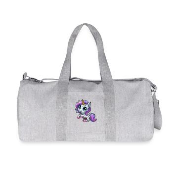 Halloween Licorne Zombie Creepy Fantasy - Sac de sport en toile recyclée Stanley/Stella - gris chiné - Devant