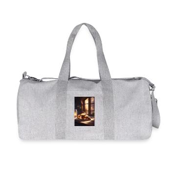 Croissants - Sac de sport en toile recyclée Stanley/Stella - gris chiné - Devant