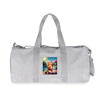 Kaltes Cola-Getränk - Recycelte Canvas-Sporttasche von Stanley/Stella - Grau meliert - Vorne
