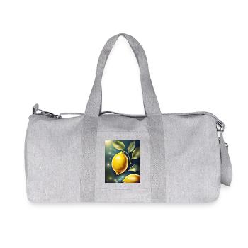Citron citron sain - Sac de sport en toile recyclée Stanley/Stella - gris chiné - Devant