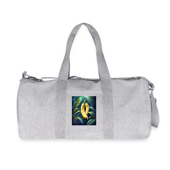 Design de banane cool - Sac de sport en toile recyclée Stanley/Stella - gris chiné - Devant