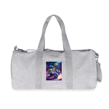Superbe design de t-shirt graphique myrtille - Sac de sport en toile recyclée Stanley/Stella - gris chiné - Devant