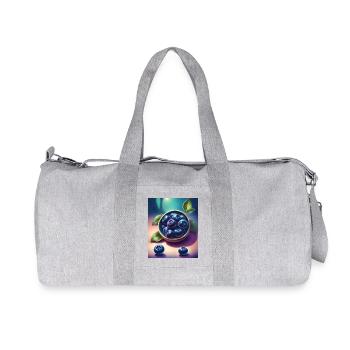 Leckere Heidelbeeren - Recycelte Canvas-Sporttasche von Stanley/Stella - Grau meliert - Vorne