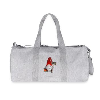 Mega Gnome – The Ultimate Christmas Gnome - Recycled Canvas Sports Bag by Stanley/Stella - heather grey - Front