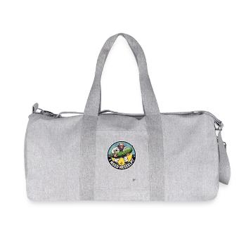 Un marin en sueur a besoin d’aide avec le concombre - Sac de sport en toile recyclée Stanley/Stella - gris chiné - Devant