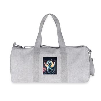 Gray dragon - Recycled Canvas Sports Bag by Stanley/Stella - heather grey - Front