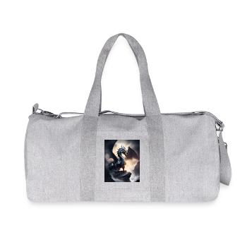 Dunkler Schattendrache - Recycelte Canvas-Sporttasche von Stanley/Stella - Grau meliert - Vorne