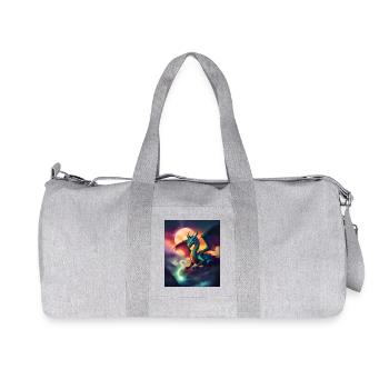 Dragon magique - Sac de sport en toile recyclée Stanley/Stella - gris chiné - Devant