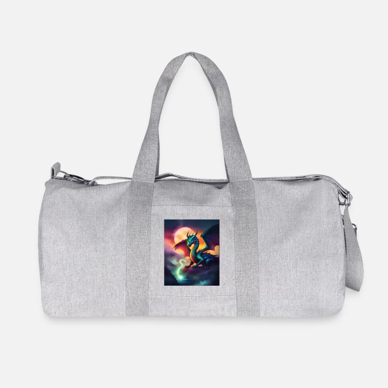Magischer Drache - Recycelte Canvas-Sporttasche von Stanley/Stella - Grau meliert
