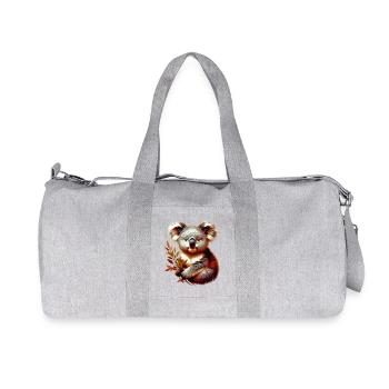 Koala - Recycelte Canvas-Sporttasche von Stanley/Stella - Grau meliert - Vorne
