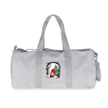 St. Nicholas Santa Christmas Forest Dweller Zerge - Recycled Canvas Sports Bag by Stanley/Stella - heather grey - Front
