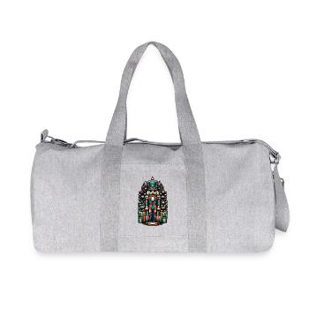 Christmas Nutcracker with Gifts - Recycled Canvas Sports Bag by Stanley/Stella - heather grey - Front