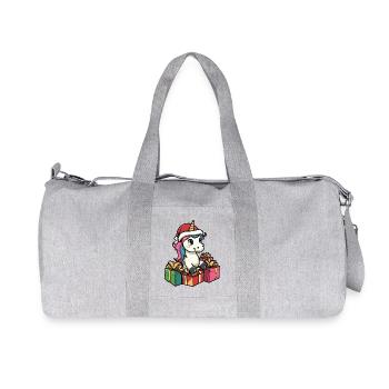 Licorne Noël Bandes dessinées Cadeaux - Sac de sport en toile recyclée Stanley/Stella - gris chiné - Devant