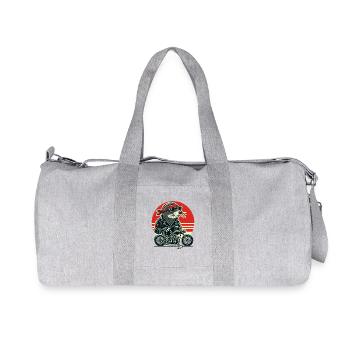 Bascule taupe aveugle avec moto - Sac de sport en toile recyclée Stanley/Stella - gris chiné - Devant