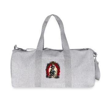 Reptile Reptile Bicycle Wheel Amphibian Crocodile - Recycled Canvas Sports Bag by Stanley/Stella - heather grey - Front