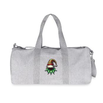 Christmas Gnome Hat with Bell Costume - Recycled Canvas Sports Bag by Stanley/Stella - heather grey - Front