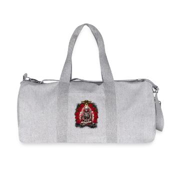 Halloween Mystical Horror Skeleton Death Fantasy - Recycled Canvas Sports Bag by Stanley/Stella - heather grey - Front