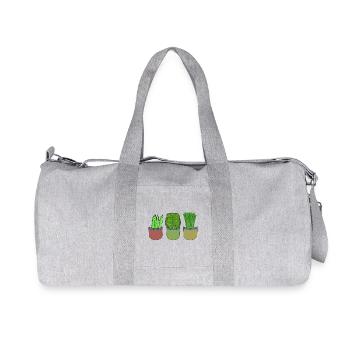 Jardin Légume Hobby Jardinier Cuisinier Cuisiniers Cuisinier - Sac de sport en toile recyclée Stanley/Stella - gris chiné - Devant