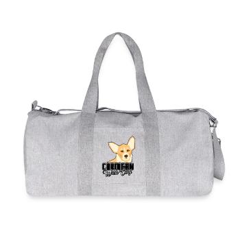 Funny Cardigan Welsh Corgi - Recycled Canvas Sports Bag by Stanley/Stella - heather grey - Front