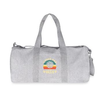 I Can't I Have Volley Humor Gift - Recycled Canvas Sports Bag by Stanley/Stella - heather grey - Front