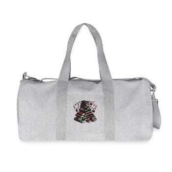 Joie de Noël pour les amoureux des livres - Sac de sport en toile recyclée Stanley/Stella - gris chiné - Devant