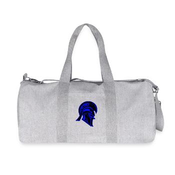 Spartan Helmet Warrior Symbol - Recycled Canvas Sports Bag by Stanley/Stella - heather grey - Front