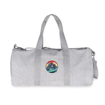Classic Motorcycle Café Racer - Recycled Canvas Sports Bag by Stanley/Stella - heather grey - Front