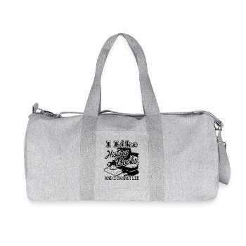 Historian I Like History Books And I Cannot Lie - Recycled Canvas Sports Bag by Stanley/Stella - heather grey - Front