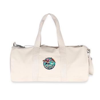 Epic Snack Attack: Carrot Pig - Recycled Canvas Sports Bag by Stanley/Stella - natural - Front