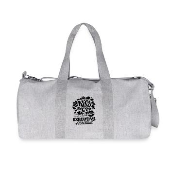 Kiss Me I am An Executive Assistant - Recycled Canvas Sports Bag by Stanley/Stella - heather grey - Front