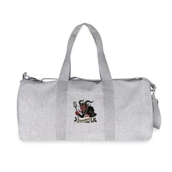 Gruss Vom Krampus Weihnachtlicher Spaß - Recycelte Canvas-Sporttasche von Stanley/Stella - Grau meliert - Vorne