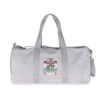 Krampus Fitness for naughty children - Recycled Canvas Sports Bag by Stanley/Stella - heather grey - Front
