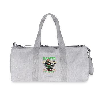 Santa Elf Patrol Christmas Adventure - Recycled Canvas Sports Bag by Stanley/Stella - heather grey - Front