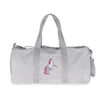 Unicorn Ballerina Ballet Dance - Recycled Canvas Sports Bag by Stanley/Stella - heather grey - Front