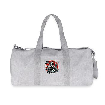 Grim Reaper est un fan de football qui joue au football - Sac de sport en toile recyclée Stanley/Stella - gris chiné - Devant