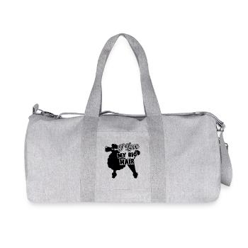 Poodle I Love My Big Hair - Recycled Canvas Sports Bag by Stanley/Stella - heather grey - Front