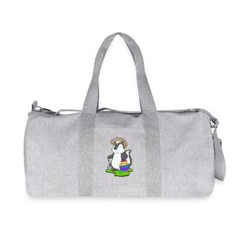 Skunk Easter Farmer - Recycled Canvas Sports Bag by Stanley/Stella - heather grey - Front