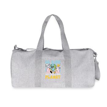 Jour de la Terre - Soyez gentils avec notre planète - Sac de sport en toile recyclée Stanley/Stella - gris chiné - Devant