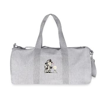 Little gorilla firefighter - Recycled Canvas Sports Bag by Stanley/Stella - heather grey - Front