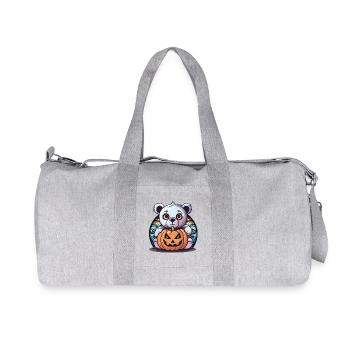 Halloween Enfant Enfants Teddy Citrouille Ours Magique - Sac de sport en toile recyclée Stanley/Stella - gris chiné - Devant