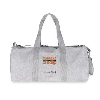 Livre d’or Inscription à l’école 2025 Jeunes filles Écolier - Sac de sport en toile recyclée Stanley/Stella - gris chiné - Devant