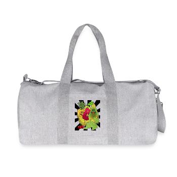 Obst Früchte Frucht Exotisch Sommerzeit Sommer - Recycelte Canvas-Sporttasche von Stanley/Stella - Grau meliert - Vorne