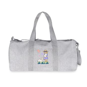 Enfants Enfant Fille Mouton Mouton Agneau Pâques - Sac de sport en toile recyclée Stanley/Stella - gris chiné - Devant