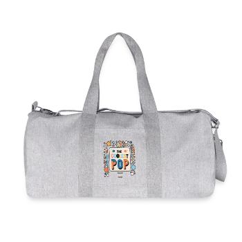 The Coolest Pop 7 - Recycelte Canvas-Sporttasche von Stanley/Stella - Grau meliert - Vorne