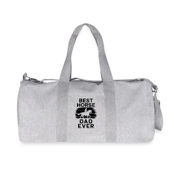 Chevaux Disant Sports Equestres Drôle Cheval Cadeau - Sac de sport en toile recyclée Stanley/Stella - gris chiné - Devant
