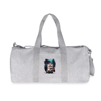 Fox Foxes Vixen - Recycled Canvas Sports Bag by Stanley/Stella - heather grey - Front